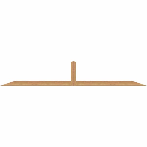 Ekena Millwork Portland Timber Gable Bracket, Western Red Cedar, 108"W x 18"H x 3 1/2"D x 3 1/2"F, 4/12 Pitch GBW108X18X0404POR00SWR - main
